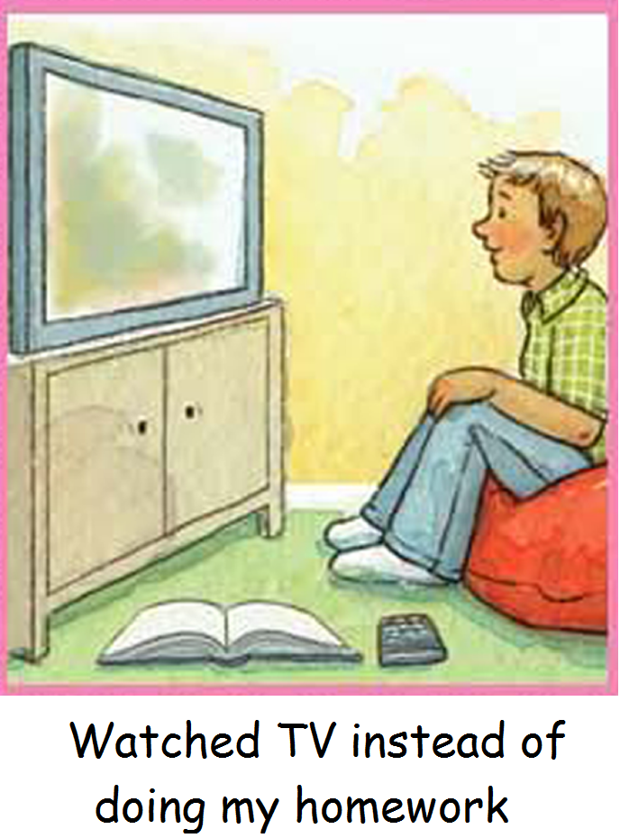 do you watch tv while doing homework